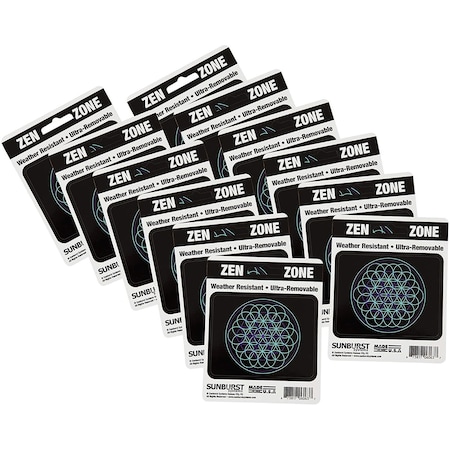Sunburst Systems Decal Flower Of Life 2.75 in x 3.5 in, 12-Pack PK 6263